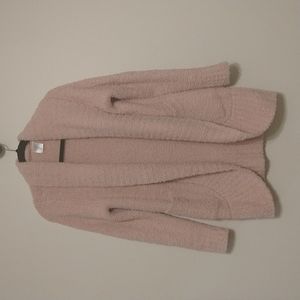 Light pink sweater cardigan